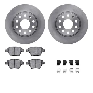 R1 Concepts WFWH1-74090 E- Line Series Brake Rotor W/ Ceramic Brake Pads & Hdw